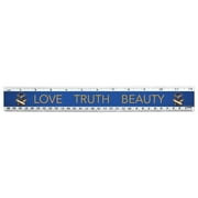Wonder Woman Movie Love, Truth, Beauty 12 Inch Standard and Metric Plastic Ruler