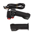 thumbnail image 1 of Juego de empuñaduras de acelerador para bicicleta, manillar de acelerador de 3 velocidades y 4 luces con interruptor de pantalla de alimentación para bicicletas eléctricas de 48V, 1 of 8
