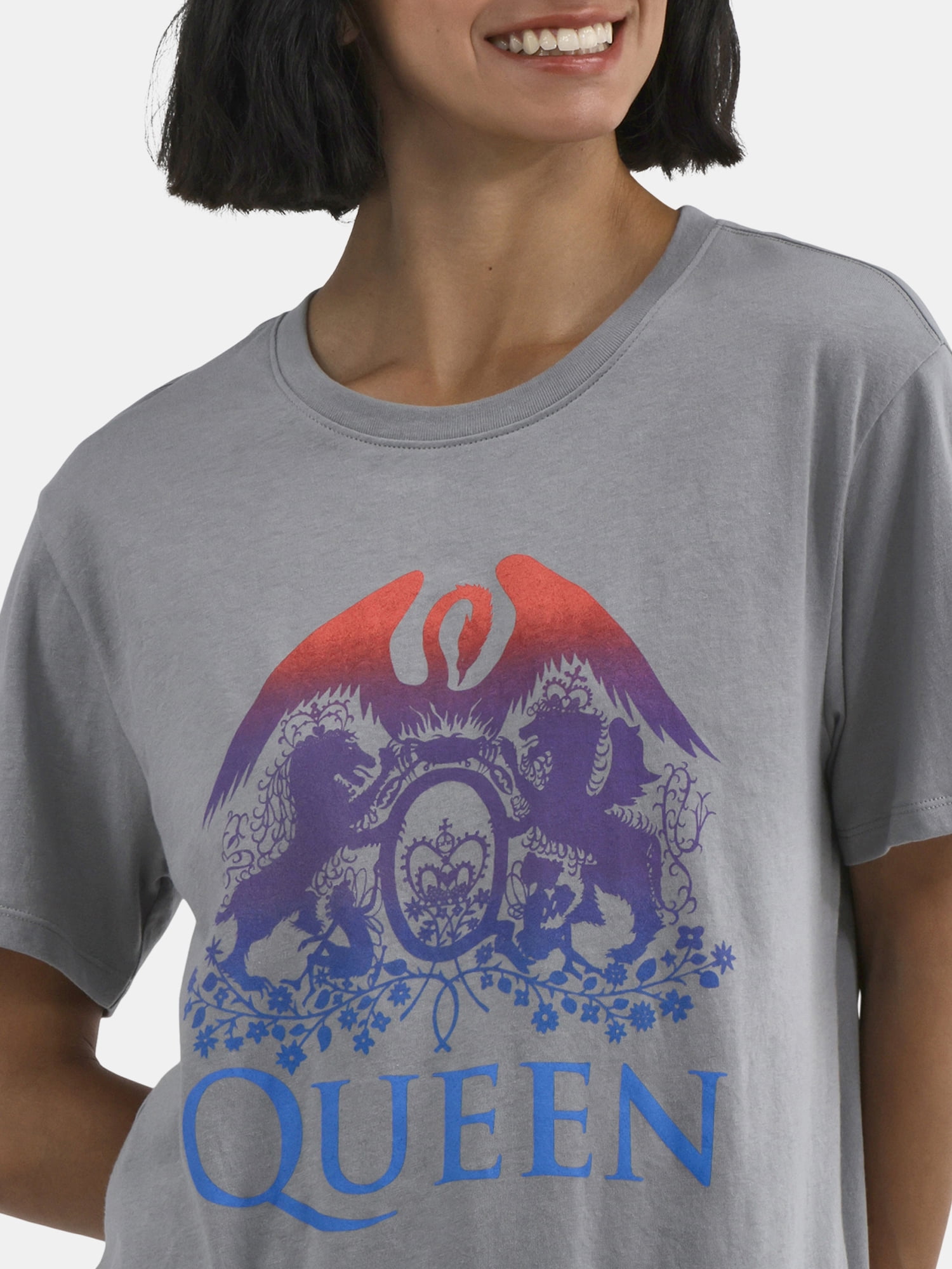 Time and Tru Queen Women's Graphic Tee, Sizes XS-XXXL