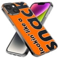 thumbnail image 2 of MUNDAZE Apple iPhone 11 Pro Shockproof Clear Hybrid Protective Phone Case Orange Clear Funny Text Quote Snack Cover, 2 of 5