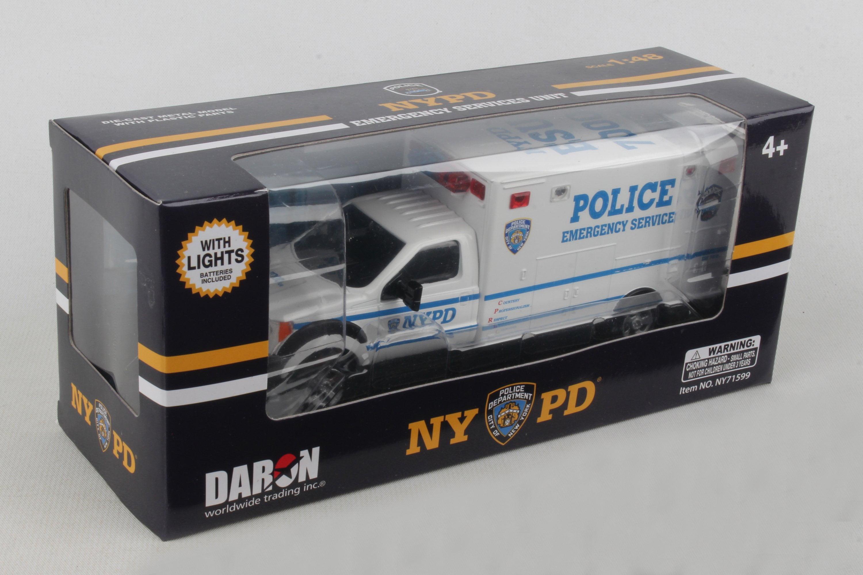 NY71599 NYPD ECU Emergency Service Unit 1/48 by Daron Toys