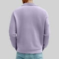 thumbnail image 4 of Donemore Men's Solid Color Long Sleeve Turn-Down Collar Knitted Pullover Sweater Breathable Casual Versatile, 4 of 8