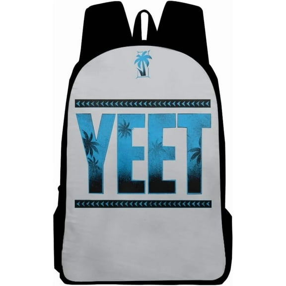 Jey Uso Yeet Backpack Casual Daypack Women Men Rucksack Unisex Packsack Travel Bag Fashion Bags (Gray,One Size)