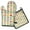 Pioneer Flower-2, variant on Pioneer Flower Kitchen Oven Mitt and Pot Holder Sets 2 Pcs for Baking, Cooking and Grilling, Heat Resistant Up To 392 °F