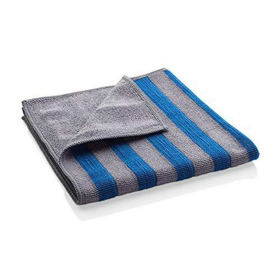E-Cloth Range & Stovetop Cleaning Cloth, Reusable Premium Microfiber Cleaning Cloth, Ideal Oven & Glass Stove Top Cleaner, 300 Wash Guarantee, Blue & Gray, 1 Pack