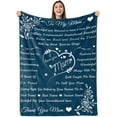 thumbnail image 1 of LHSHID Mom Blanket Blanket for Mom Gifts Mom Blankets from Daughter Birthday for Mom from Son I Love You Mom Hug Presents for Moms Mother Flannel Throw Blanket 30"x40", 1 of 7