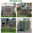 thumbnail image 4 of Royalbelle 48x 106 Inch 3-Panel Metal Privacy Fence Panels, No-Dig, Brown, 4 of 7