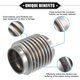 thumbnail image 3 of Tubo flexible de escape para automóvil, 50.8x82 mm 2 x 3.23 Tubos de conector flexible de escape Fuelle universal para automóvil Durable Acero inoxidable Tono plateado, 3 of 7