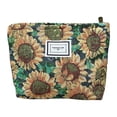 thumbnail image 3 of Sac Cosmétique Imprimé Fleur Rétro Sac de Rangement Portable Doux pour Camping (Style 1), 3 of 3