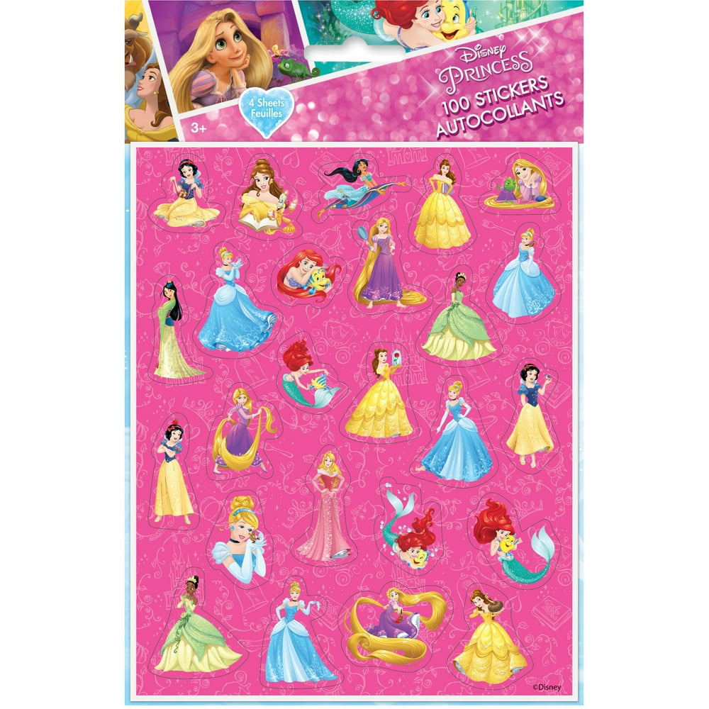disney princess sticker sheets 4ct walmartcom