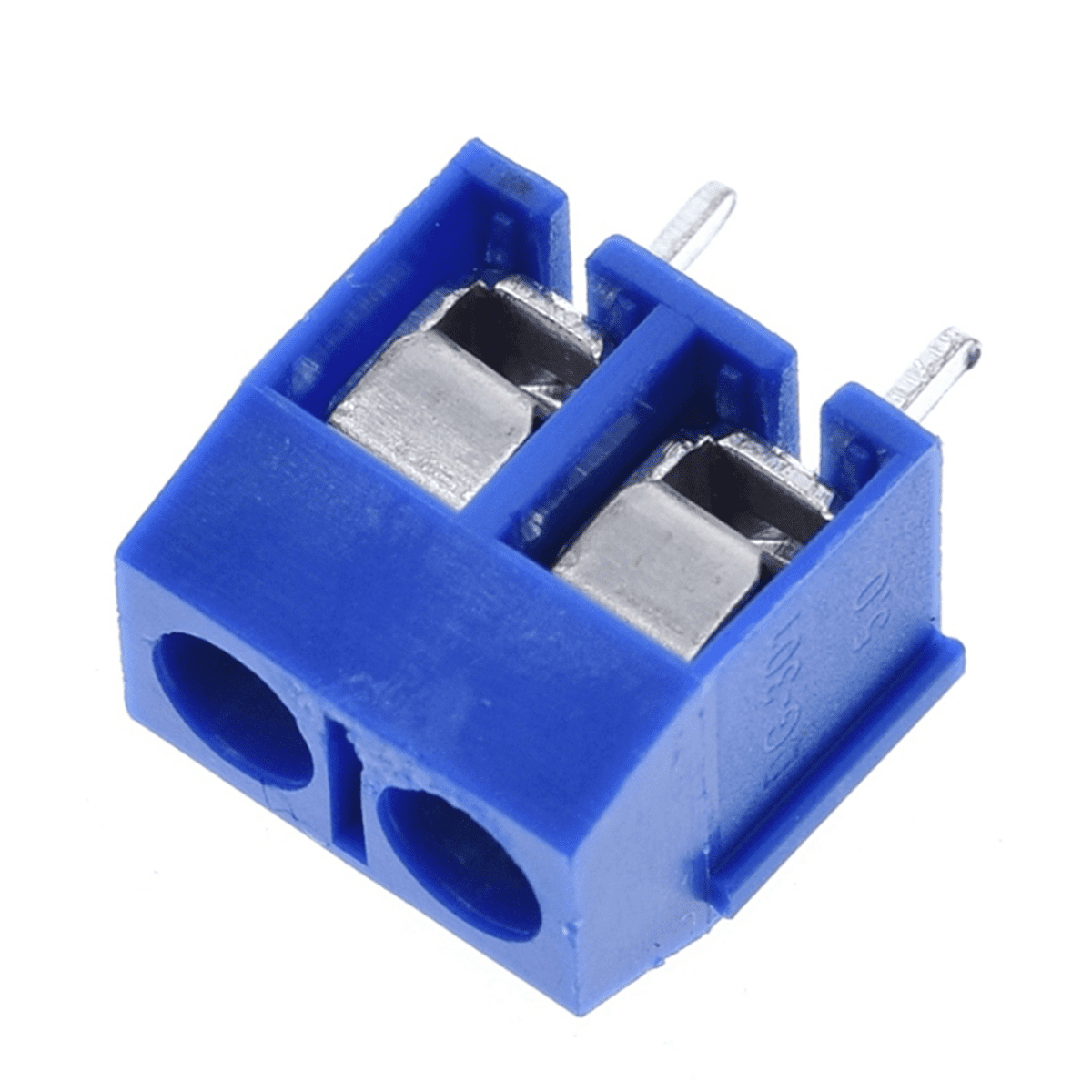 300Pcs KF301-2P 2 Pin Screw Terminal Connector 5mm Pitch 15A 300V Spliceable,300 x terminal connector,Blue