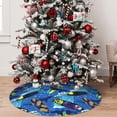 thumbnail image 5 of Sikiie Hawaiian Style 30-48 inches {designName} Print Christmas Tree Skirt Snowman Xmas Tree Skirt with Edge Christmas Decorations for Holiday Party, 5 of 7