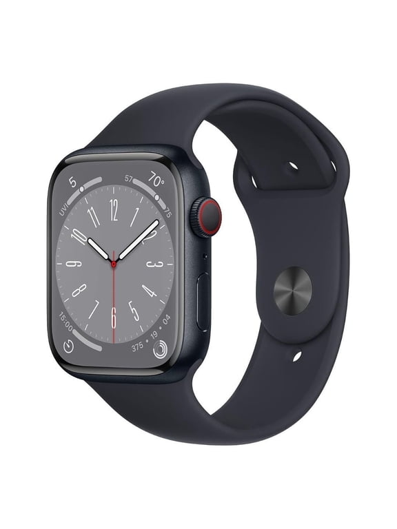 Restored Apple Watch Series 8 GPS + Cellular 45mm Aluminum Case with Sport Band
