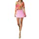 thumbnail image 2 of VISgogo Cárdigan transparente para mujer, blusas cortas con lazo y escote pronunciado con estampado floral naranja VISgogo  moda, 2 of 9