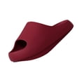 thumbnail image 3 of UDAUDU Cloud Slides for Women Men Comfortable Soft Slippers Cushioned Thick Sole Bathroom Shower Pool Sandals Wine 7.5 Wide, 3 of 5