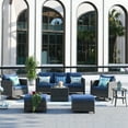 thumbnail image 2 of Ovios Outdoor Patio Furniture Set with 360 Degree Swivel Rocking Chairs 7 Pieces All Metal Frame Weather Wicker Patio Sectional Sofa with Coffee Table, 2 of 9