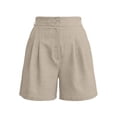 thumbnail image 7 of GUACER Shorts for Women Elastic Waisted Pleated Dressy Shorts with Pockets Casual Loose Wide Leg Shorts, 7 of 7