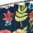 thumbnail image 4 of Rustic Autumn Leaves Bathroom Curtain, 36x72 Polyester Fabric with Hooks, Warm Botanical and Nature-Inspired Print, 4 of 5