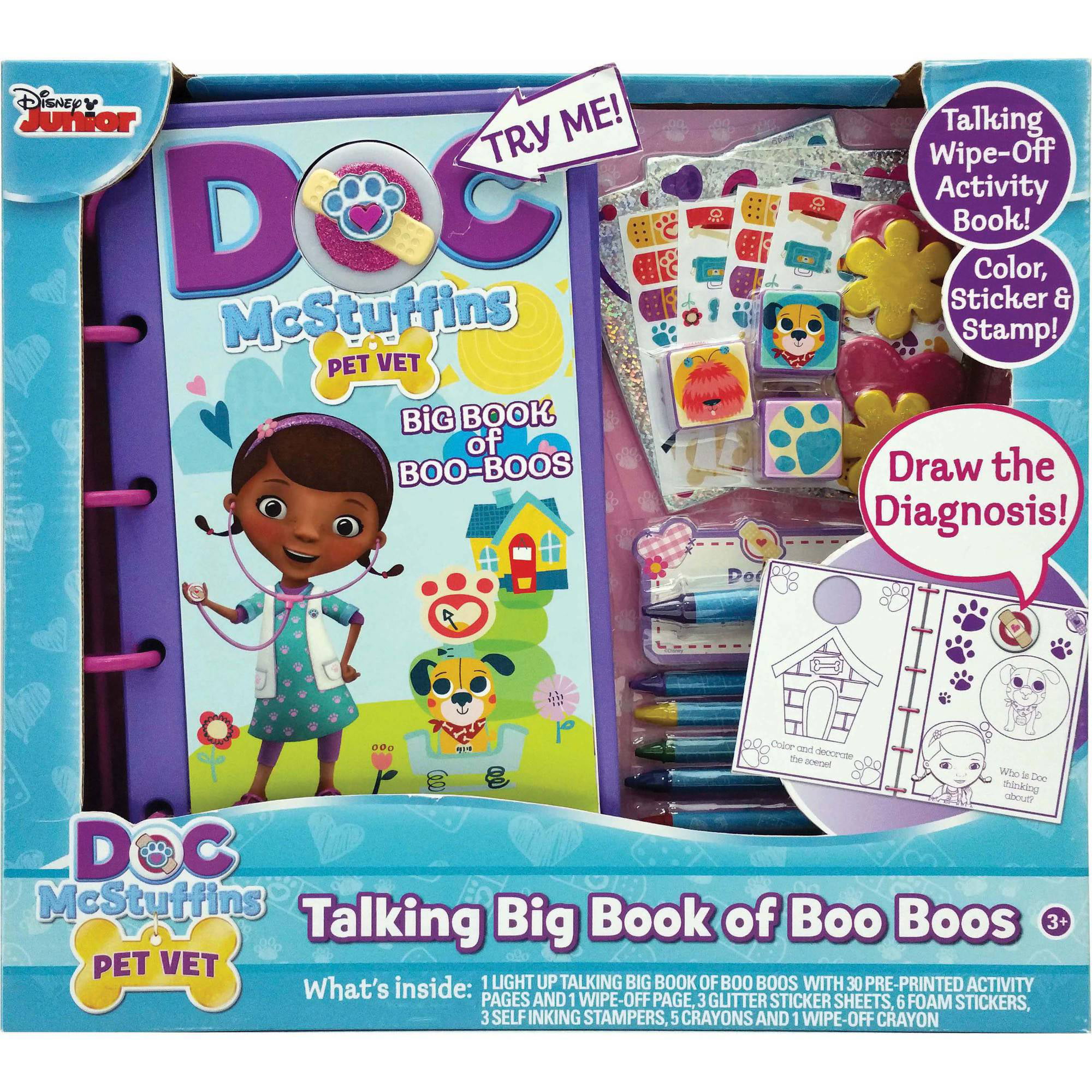 Doc McStuffins Boo Boo activity book wipe clean writing notebook 