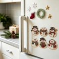 thumbnail image 3 of Christmas Pearl Diamond Art Painting Fridge Magnets Kit 6 Pcs, DIY Snowman Mosaic Crystal Refrigerator Decorative Magnet Art Sets for Adults, Holiday Craft Kit for Home Decor & Gifting, 3 of 6