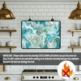 thumbnail image 4 of SEANATIVE Stove Top Cover Foldable Electric Stove Cover Dish Drying Mat Heat-Resistant Induction Cooktop Cover with Hanging Loops for Easy Hanging Kitchen Decorations, Teal Blue Gold Marble, 4 of 7