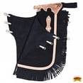 thumbnail image 5 of Hilason Western Bull Riding Chinks Chaps Adult Pro Rodeo Bronc Leather Black, 5 of 5