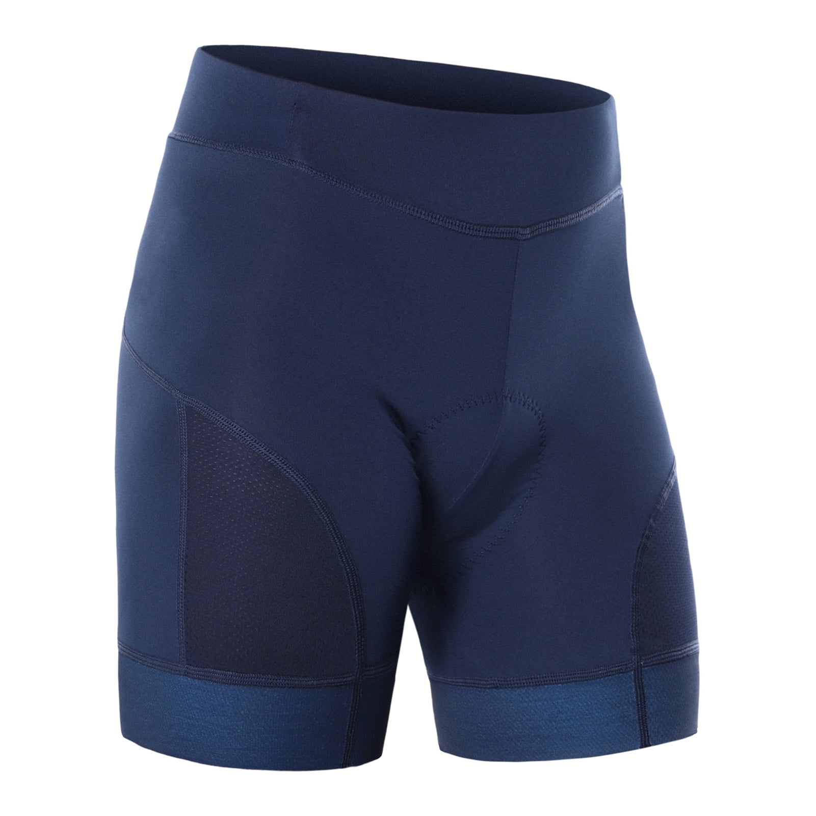 Women Cycling Shorts High Waist Padded Bike Biking Shorts Breathable  Workout Active Shorts Tights Navy blue XL