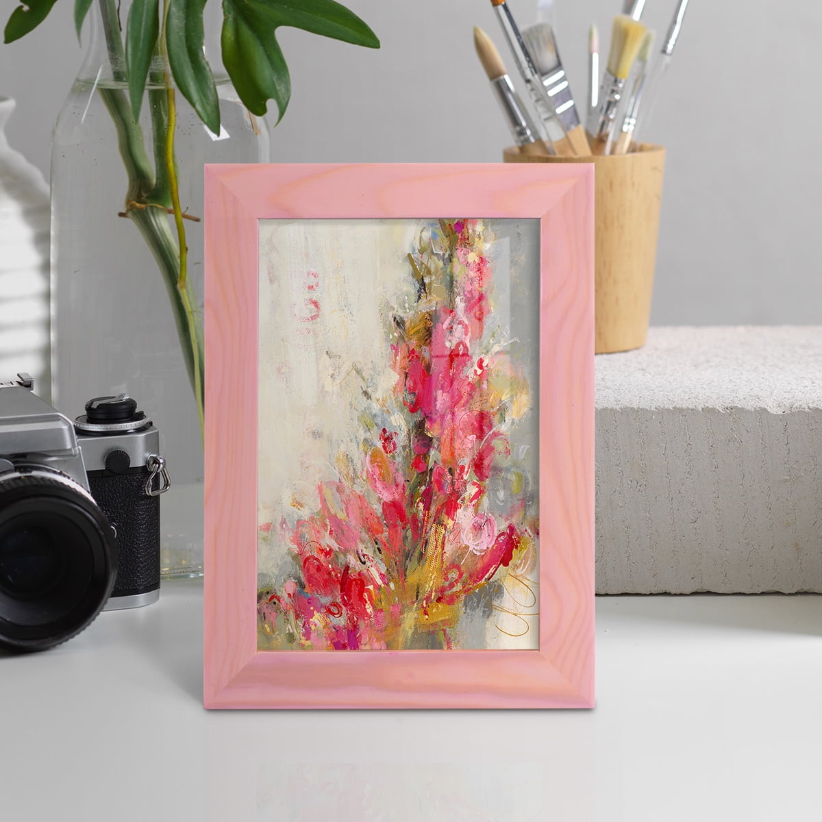 Flip Side - Framed Print w/glass - Sunset Pink
