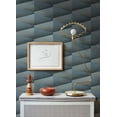 thumbnail image 3 of Advantage Shae Indigo Geo Wallpaper, 20.9-in by 33-ft, 57.48 sq. ft., 3 of 3