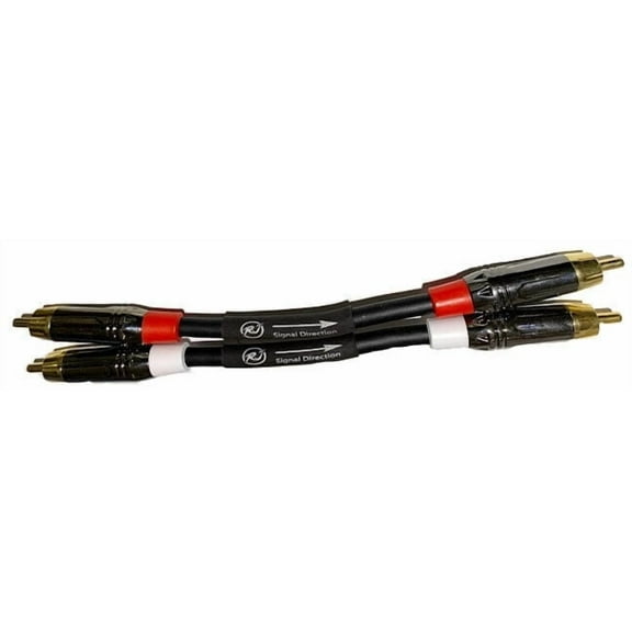 1 Foot Directional Quad HD Audio Interconnect RCA Cable Pair |Mogami 2534