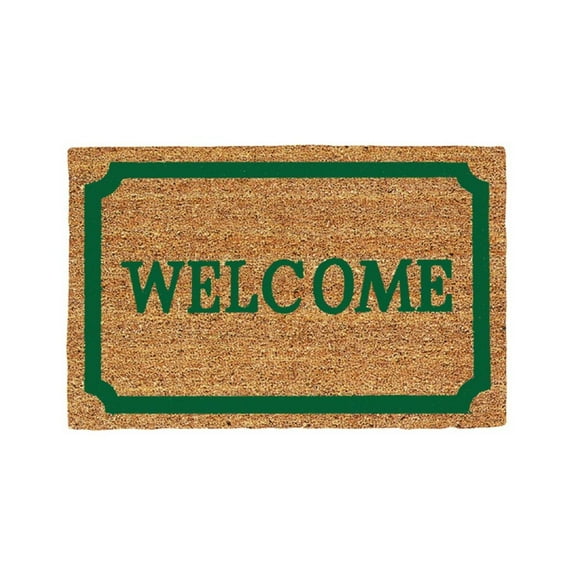 Americo Home Welcome 18 In. x 30 In. Coir/Vinyl Door Mat