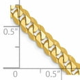 thumbnail image 3 of 10k Yellow Gold 4.6mm Flat Beveled Curb Chain, 3 of 4