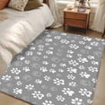 thumbnail image 4 of Area Rugs 2.7'x5', Dog Claws Carpet for Living Room Bedroom Dining Room, Grey Vintage Cartoon Funny Animals Print Throw Kitchen Rugs Non Slip Washable Rectangle Indoor Outdoor Rugs, 4 of 8