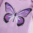 thumbnail image 2 of Kaprioy Baby Girl Clothes Summer Toddler Outfit Cute Butterfly Girl Romper Skirt Set+Headband 3Pcs Set Girls Outfits, 2 of 8
