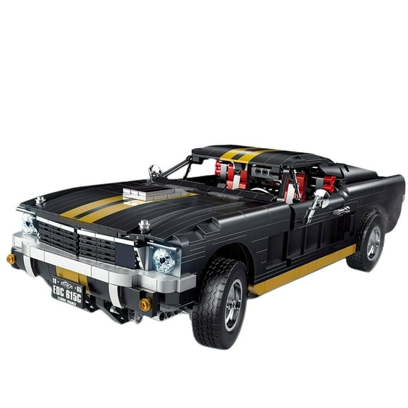 HI-Reeke Car Building Block Set Speed Champions GT-350H Racing Sports Car Technic Building Toy Black