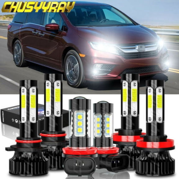 Para For Honda Odyssey 2011-2017 2018 2019 2020 Combo Faros LED Faros antiniebla