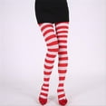 thumbnail image 2 of Collants de Noël Colorés Patchwork Rayés pour Femmes Halloween, 2 of 4