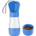 thumbnail image 2 of Botella de agua para perros, dispensador de agua portátil para perros con contenedor de alimentos, botellas de hidratación para mascotas a prueba de fugas para caminar al aire libre, senderismo,, 2 of 5