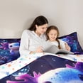 thumbnail image 5 of Manfei Kawaii Axolotl Full Size Comforter Sets 3-Piece for Teens Kids,Cartoon Animal Bedding Comforter Set,Cute Marine Salamander Lightweight Bedding Sets,Lightweight Room Decor,Reversible, 5 of 8