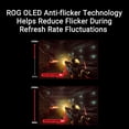 thumbnail image 5 of Monitor para juegos ASUS ROG Swift 4K OLED de 32" (PG32UCDP) - WOLED, modo dual (4K 240 Hz, FHD 480 Hz), 0,03 ms, compatible con G-SYNC, disipador de calor personalizado, juegos AI, 99 % DCI-P3, 10 bi, 5 of 5