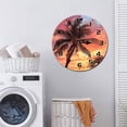 thumbnail image 7 of ZXCXRQFa Beach Palm Tree Sunset Wood Wall Clock Silent Non-Ticking Kitchen Desk Clock Battery Operated Analog Decorative Round Clocks 10 in Garden Home Decor, 7 of 7
