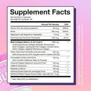 Obvi Collagenic Burn for Weight Loss, Collagen Peptides Infused Thermogenic Burner, 120 Capsules