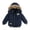 Navy, variant on Akiihool Jacket Boy with Hood Boys Jacket Kids Lightweight Soft Warm Zipper Sweatshirt Outerwear (Navy,3 Years)