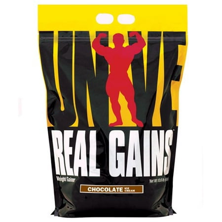 - Universal Nutrition Real Gains Chocolate Ice Cream, 10.6 Lbs