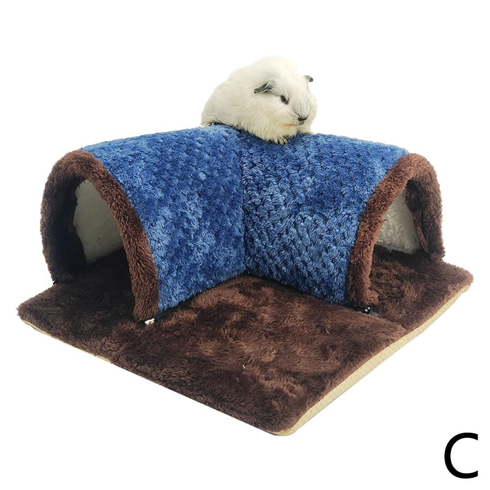 QHUDLV Plush Hamster Tunnel,Guinea Pig Channel,Soft Winter Warm Toy