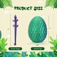thumbnail image 3 of 3D Printed Dragon in Eggs 12in Articulated Dragon Crystal Dragon Fidget Toy with Dragon Eggs Flexible Executive Desk Toys Home Office Decor (Dragon-Random), 3 of 14