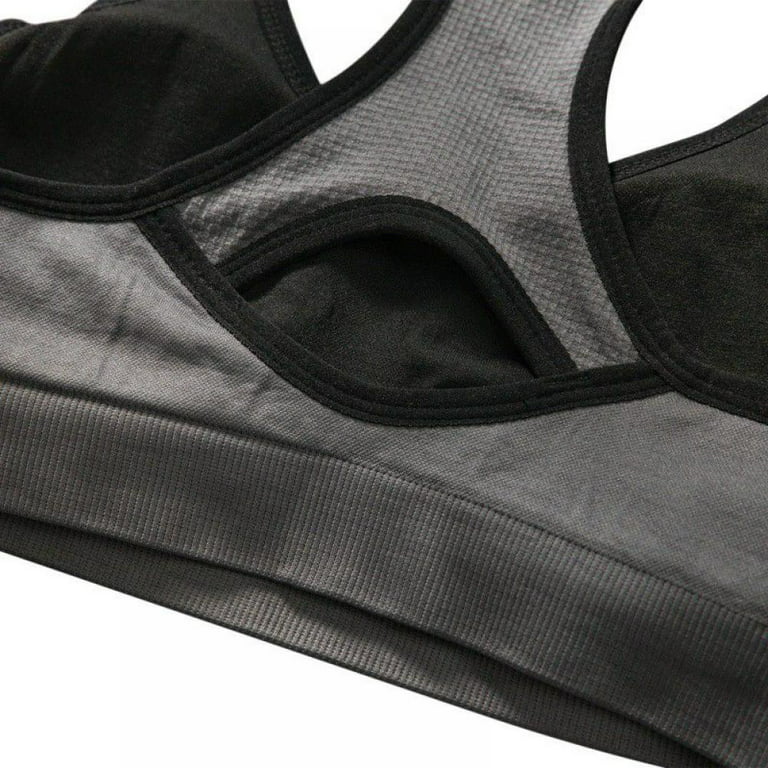 Woman Seamless Breathable Fitness Bra Wirefree Gathering Full Cup