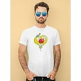 thumbnail image 2 of Funny Heart T-Shirt Men -Engin Selcuk Designs, Male Large, 2 of 4