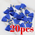 thumbnail image 5 of 20 piezas de adorno de poliéster, sombrero dorado, borla con flecos para coser cortinas, accesorios Purl, joyería DIY, llavero, correas para teléfono móvil, colgante, 5 of 5