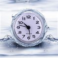 thumbnail image 4 of Noref Quartz Clock, Suction Purple Wall Clock, Quartz Mini Cute Plastic Cement For Living Room Home, 4 of 8